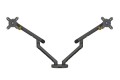 BakkerElkhuizen Bakker Elkhuizen Flexible Dual - Zestaw montażowy - Regulowane podwójne ramię - Do 2 monitorów - Aluminium, stal, tworzywo ABS, guma termoplastyczna (TPR), poliamid (PA6) - Ciemnoszary - 2993817