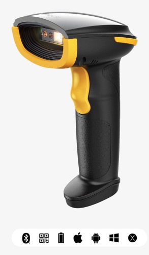 Inateck BCST-23 Ręczny czytnik kodów kreskowych 2D CMOS Czarny, Żółty - 2994245