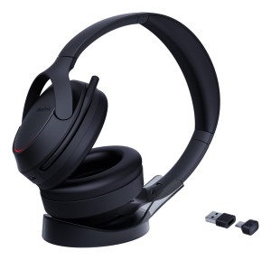 Yealink BH78 Zestaw słuchawkowy Przewodowy i Bezprzewodowy Opaska na głowę Połączenia/muzyka USB Type-C / USB Type-A Bluetooth Podstawka do ładowania Czarny