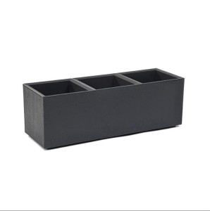 FLOWERPOT PLASTIC KARO 90X30X30CM ANTRA