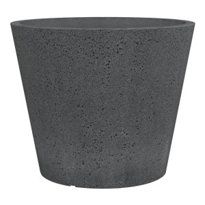 FLOWERPOT PLASTIC 238/49 STONY BLACK D49