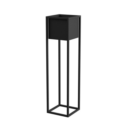 FLOWER POT COVER NANTES L BLACK 23X23X90 - 2994802