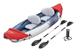 Bestway 65077 / 25 kajak sportowy 1 os. Wielobarwny Kopolimer akrylonitrylo-butadieno-styrenowy (ABS), Aluminium, Polipropylen (PP), Polichlorek winylu (PVC) Nadmuchiwany kajak