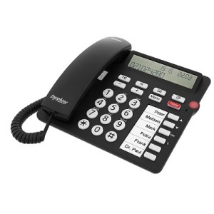 Tiptel 1081000 telefon Telefon analogowy Nazwa i identyfikacja dzwoniącego Czarny