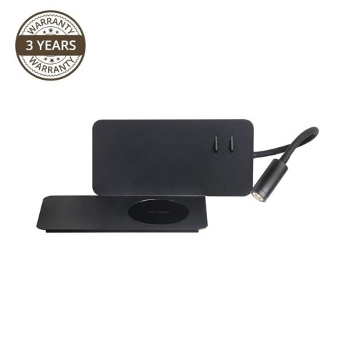 WALL LAMP FIJI 19132-BK 5+3W LED CHARGER - 2984995