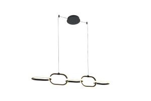 PENDANT LED LIGHT EDIRNA 5 4000K BLACK