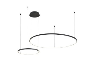 PENDANT LED LIGHT SIBIU 2XROUND 4000K BL