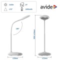 Avide ABLDLRGB-4W lampa stołowa LED Biały - 2985296