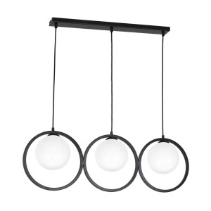 PENDANT LIGHT KONYA 3XE14 BLACK/WHITE