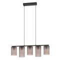 Lampa EGLO Colomera, elastyczny uchwyt, czarny, szary, stal, szkło - 2985389