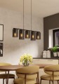 Lampa EGLO Colomera, elastyczny uchwyt, czarny, szary, stal, szkło - 2985388