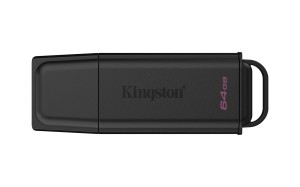 KINGSTON 64GB Portable USB 3.2 Gen 1 DataTraveler Exodia Black