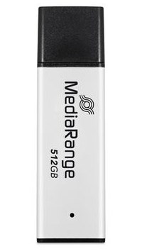 MediaRange MR1904 pamięć USB 512 GB USB Typu-A 3.2 Gen 1 (3.1 Gen 1) Czarny, Srebrny - 2985791