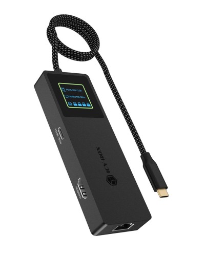 ICY BOX Spade Dock 4038 Przewodowa USB 3.2 Gen 2 (3.1 Gen 2) Type-C Czarny - 3004964