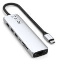 Satechi USB-C 7-w-1 Slim Multi Port Adapter Ethernet Srebrny - 2986355