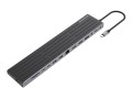 Stacja dokująca CONCEPTRONIC 14-1 USB-C->2xHDMI/DP/2xUSB-C/+ 18cm bk - 2986144