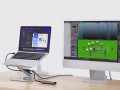 CONCEPTRONIC Uchwyt na laptopa ze stacją dokującą 7 w 1 srebrny - 2986241
