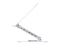 CONCEPTRONIC Uchwyt na laptopa ze stacją dokującą 7 w 1 srebrny - 2986238