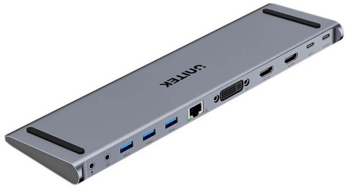 Stacja dokująca Unitek USB-C z DisplayLink 4K | 4K@30Hz | 5Gbps | PD 100W - 2986349