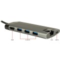 Inter-Tech GDC-802 Przewodowa USB 3.2 Gen 1 (3.1 Gen 1) Type-C Szary - 3005011