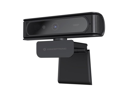 CONCEPTRONIC Kamera internetowa USB-A2.0 80° 1080P/30Hz FullHD + Mikrofon czarno-biały - 2986468