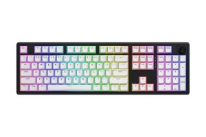 HATOR Skyfall Wireless 100 klawiatura Gaming USB + RF Wireless + Bluetooth QWERTY US English Czarny, Biały