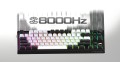 HATOR Skyfall 80 MAG ULTIMA 8K wireless klawiatura Gaming USB + RF Wireless + Bluetooth QWERTY US English Czarny, Biały - 2986706