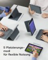 Klawiatura Inateck iPad 11" iPad Air 4-6 QWERTZ szary - 2986555