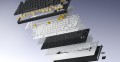 HATOR Skyfall Pro Wireless 100 klawiatura Gaming USB + RF Wireless + Bluetooth QWERTY US English Czarny, Szary - 3024127