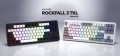 HATOR Rockfall 3 TKL Wireless klawiatura Uniwersalne USB + RF Wireless + Bluetooth QWERTY Angielski Biały - 2986747