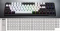 HATOR Rockfall 3 TKL Wireless klawiatura Uniwersalne USB + RF Wireless + Bluetooth QWERTY Angielski Biały - 2986750