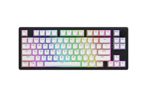 HATOR Skyfall 80 MAG ULTRA 8K klawiatura Gaming USB QWERTY US English Czarny, Biały - 2986619