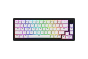 HATOR Skyfall Wireless 65 klawiatura Gaming USB + RF Wireless + Bluetooth QWERTY US English Czarny, Biały