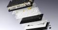 HATOR Skyfall Wireless 65 klawiatura Gaming USB + RF Wireless + Bluetooth QWERTY US English Czarny, Biały - 2986876