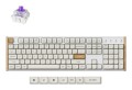 Keychron K10 HE klawiatura Gaming USB + RF Wireless + Bluetooth QWERTY Angielski Biały, Drewno - 2986881