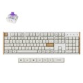 Keychron K10 HE klawiatura Gaming USB + RF Wireless + Bluetooth QWERTY Angielski Biały, Drewno - 2986882