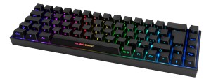 Deltaco Gaming GAM-100-DE klawiatura USB + RF Wireless + Bluetooth QWERTZ Niemiecki Czarny