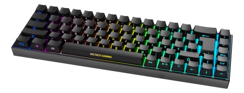 Deltaco Gaming GAM-100-DE klawiatura USB + RF Wireless + Bluetooth QWERTZ Niemiecki Czarny - 2986843