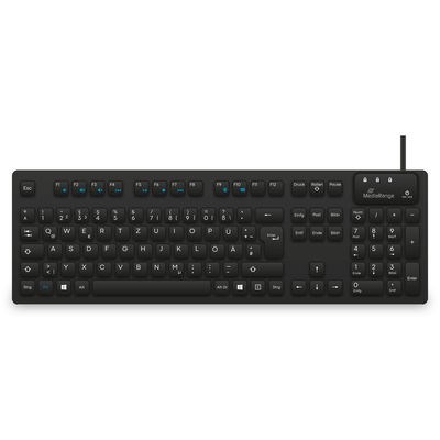 MediaRange MROS273 klawiatura Dom/Biuro USB QWERTZ Niemiecki Czarny - 2986955
