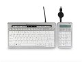BakkerElkhuizen S-board 840 Numeric klawiatura numeryczna PC USB Jasny Szary, Biały - 2986972