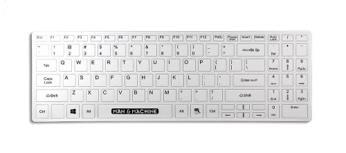 Baaske Medical 2010971 klawiatura Medyczna USB QWERTY Niemiecki Biały - 2986954