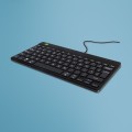 R-Go Tools Ergonomiczna R-Go Compact Break klawiatura, z oprogramowaniem do robienia przerw, QWERTY (UK), przewodowa, czarna - 3024312