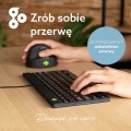 R-Go Tools Ergonomiczna R-Go Compact Break klawiatura, z oprogramowaniem do robienia przerw, QWERTY (UK), przewodowa, czarna - 2987006