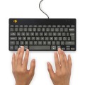 R-Go Tools Ergonomiczna R-Go Compact Break klawiatura, z oprogramowaniem do robienia przerw, QWERTY (UK), przewodowa, czarna - 3024306