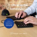 R-Go Tools Ergonomiczna klawiatura R-Go Split Break v2 z oprogramowaniem break, QWERTY_US, przewodowa, czarna - 3024338