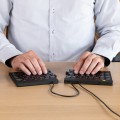 R-Go Tools Ergonomiczna klawiatura R-Go Split Break v2 z oprogramowaniem break, QWERTY_US, przewodowa, czarna - 2987064