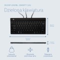 R-Go Tools Ergonomiczna klawiatura R-Go Split Break v2 z oprogramowaniem break, QWERTY_US, przewodowa, czarna - 3024333