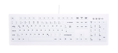 Contour Design Active Key AK-C8100 klawiatura Biuro RF Wireless Niemiecki Biały - 2986932