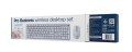 GEMBIRD BEZPRZEWODOWY ZESTAW KLAWIATURY + MYSZ SILENT KEY PRO BUSINESS, BIAŁY, UKŁAD RU - 2987236