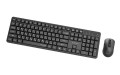 GEMBIRD BEZPRZEWODOWY ZESTAW KLAWIATURY +MYSZ SILENT KEY PRO BUSINESS, CZARNY, UKŁAD RU - 2987225